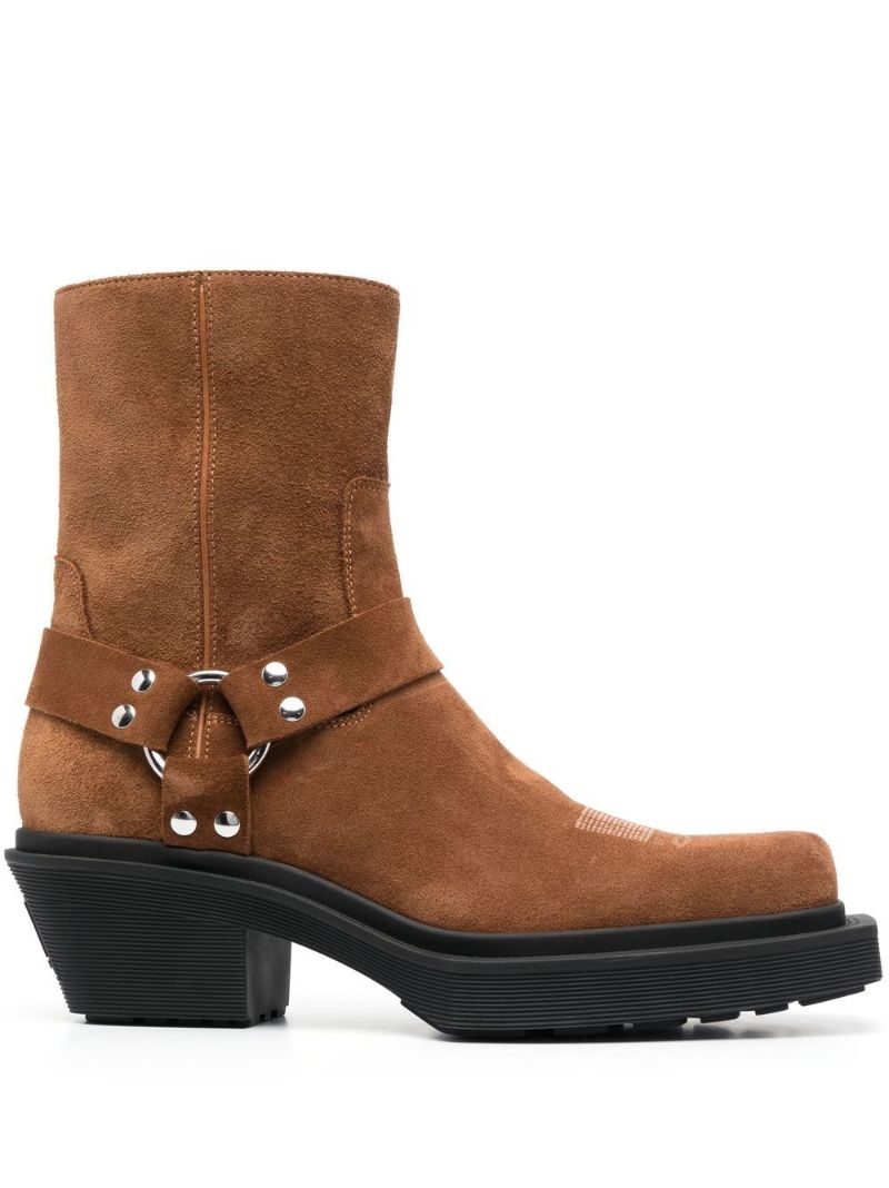 Brown Suede  Western Boots