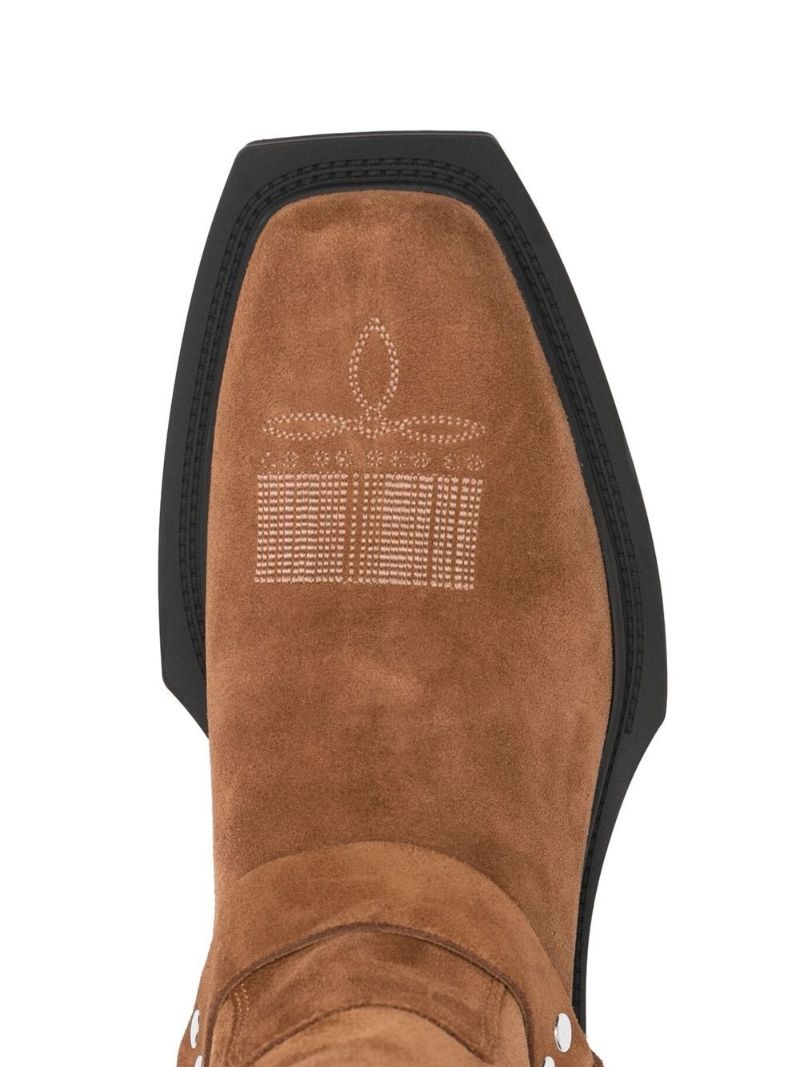 Brown Suede  Western Boots