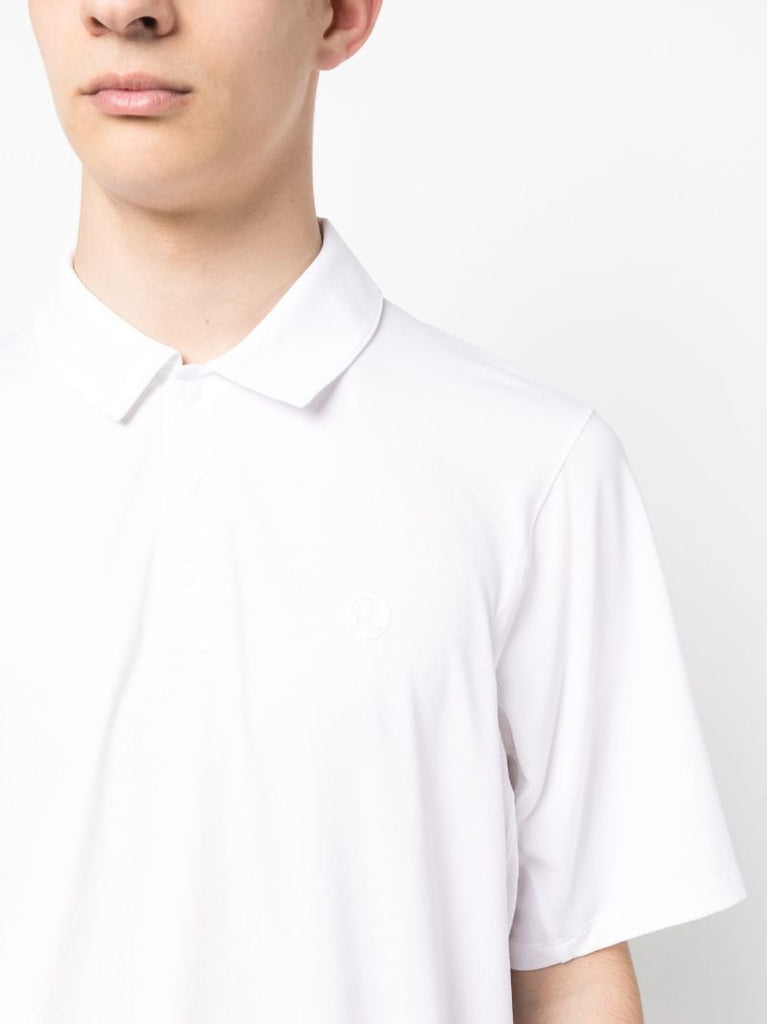 White Short-sleeve Polo Shirt
