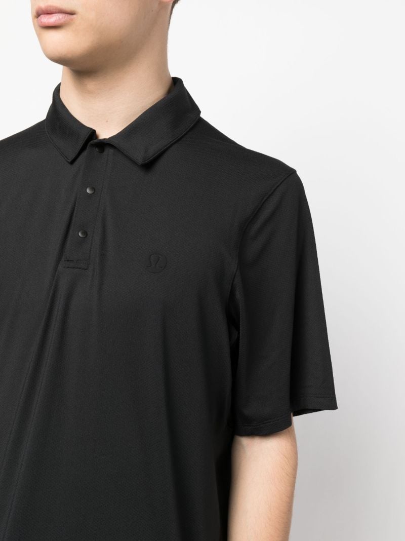 Black Short-sleeve Polo Shirt