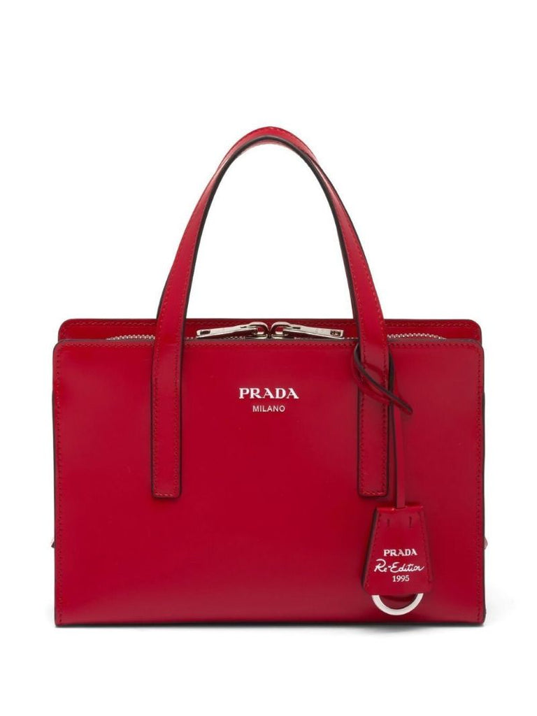 Red Mini Re-edition 1995 Leather Tote Bag