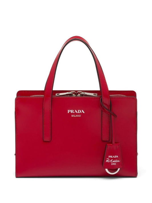 Red Mini Re-edition 1995 Leather Tote Bag