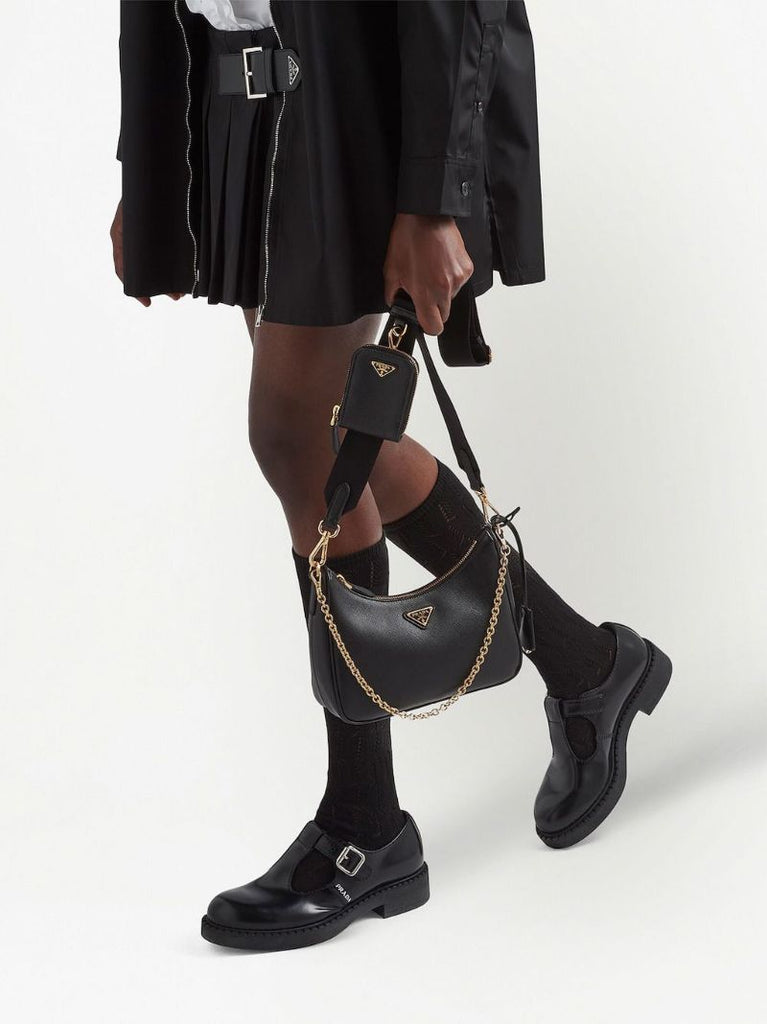 Black Re-edition 2005 Leather Shoulder Bag