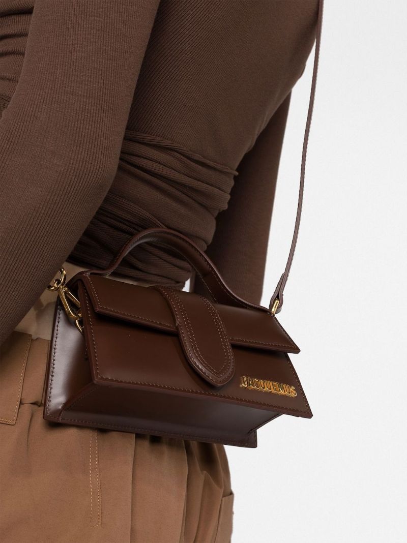 Brown Le Bambino Leather Cross Body Bag