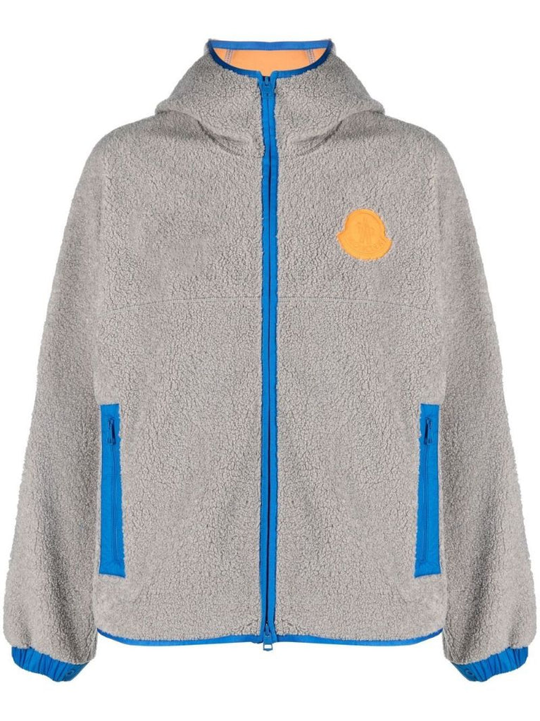 Grey Malrif Hooded Fleece Jacket