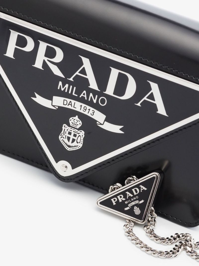 Black Borse Flap Mini Shoulder Bag