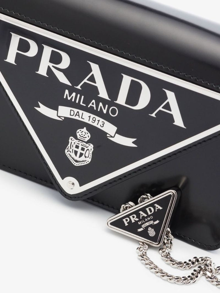 Black Borse Flap Mini Shoulder Bag