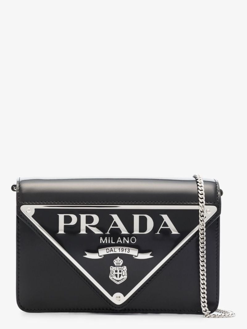 Black Borse Flap Mini Shoulder Bag