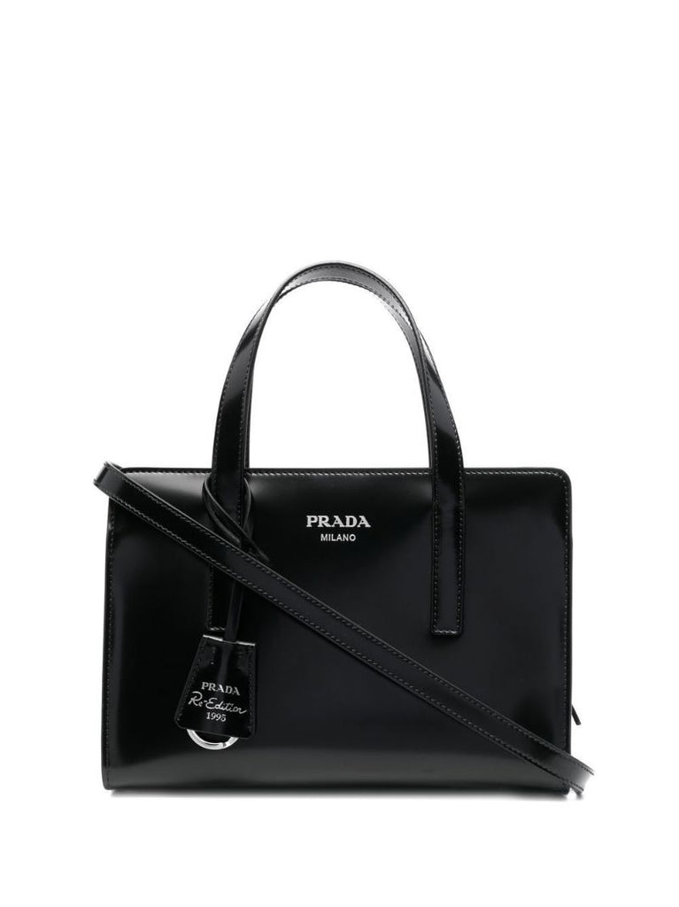 Black Re-edition 1995 Mini Leather Tote Bag
