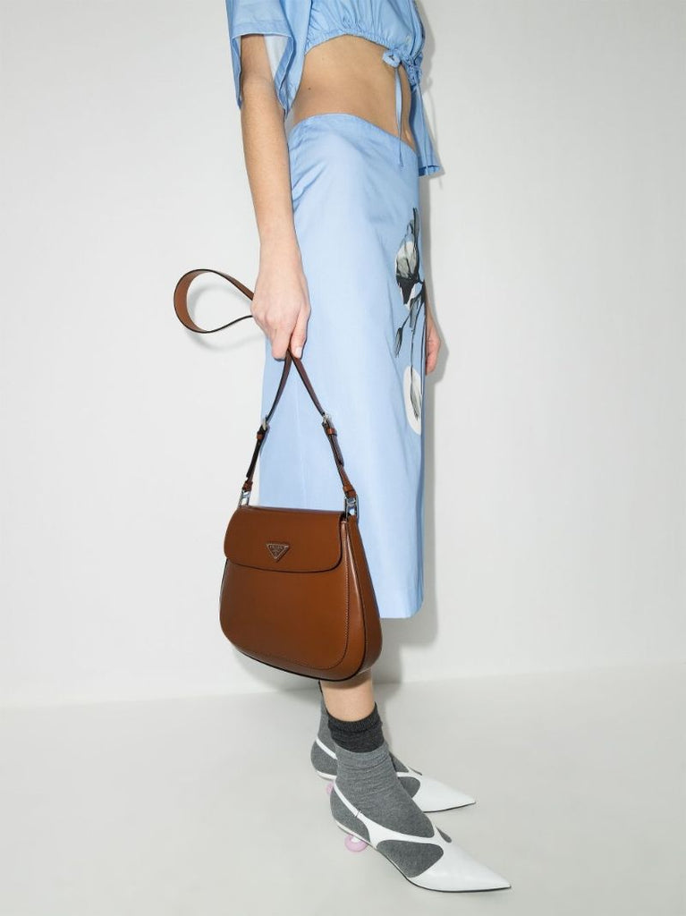 Cleo Logo-plaque Shoulder Bag