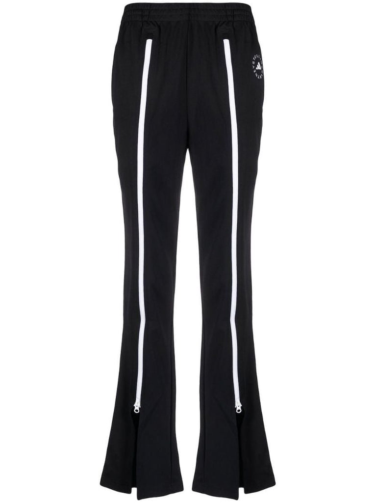 Black Truecasuals Zipped Track Pants