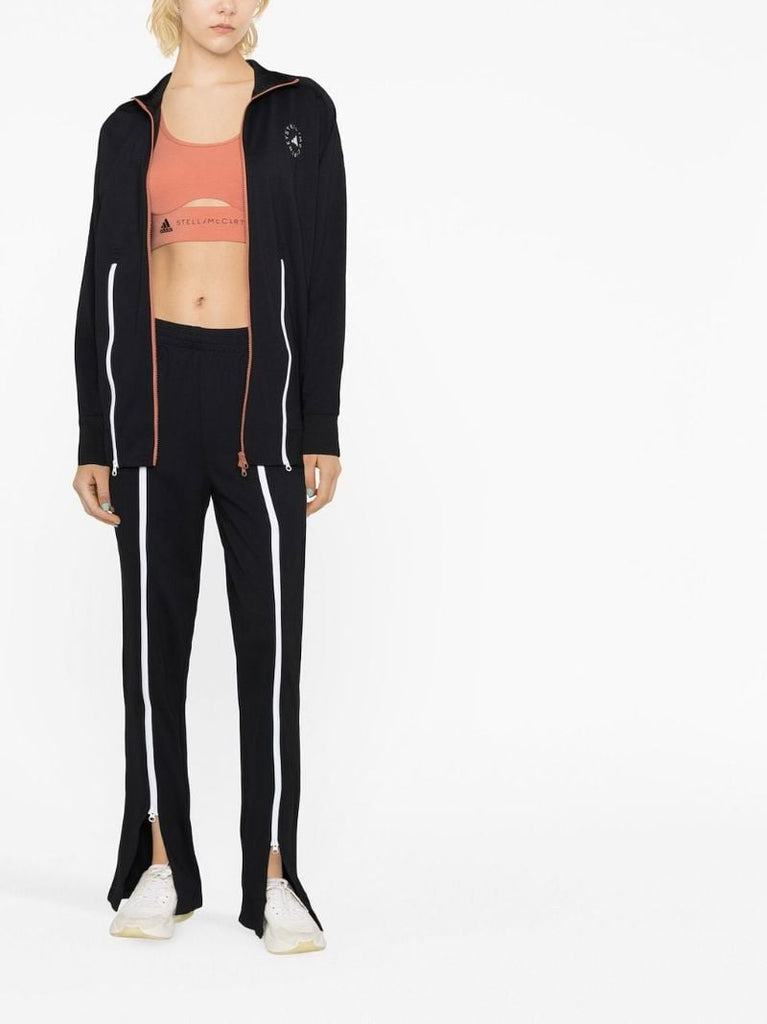 Black Truecasuals Zipped Track Pants