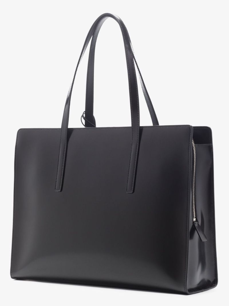 Black Carolyn Re-edition 1995 Large Leather Tote Bag