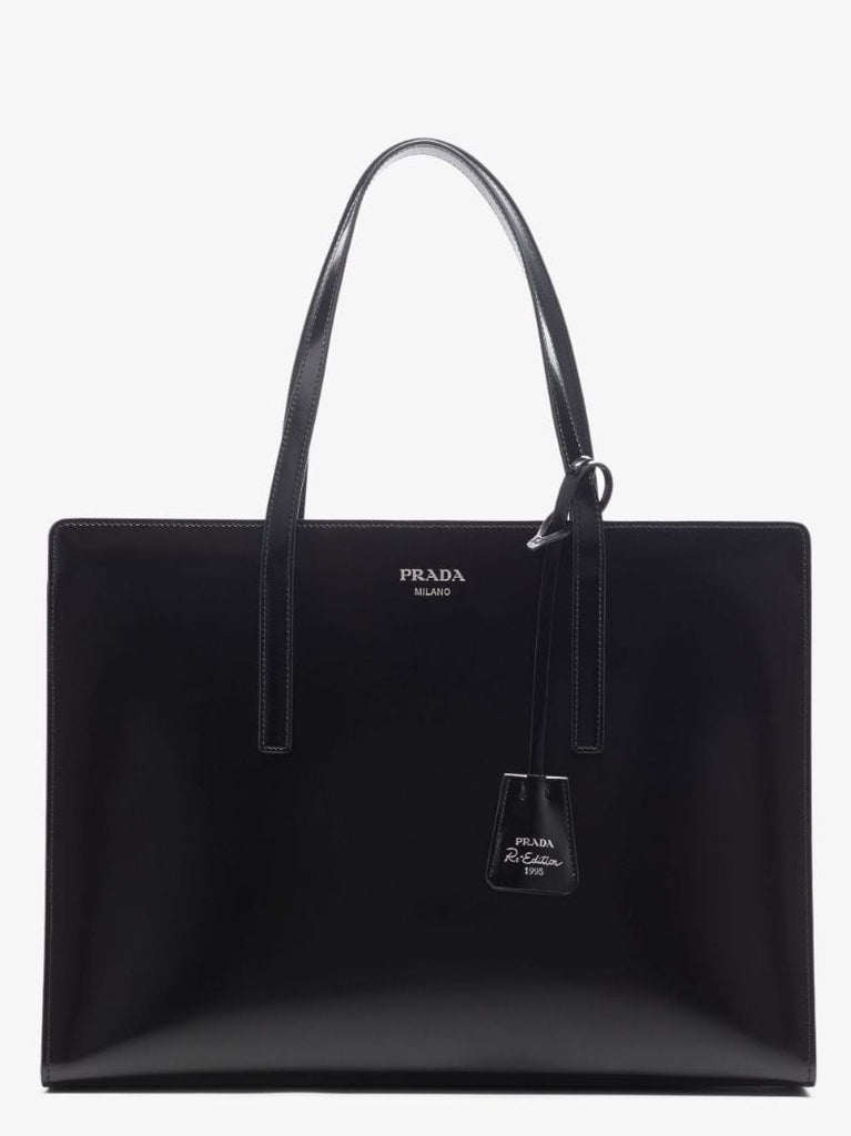 Black Carolyn Re-edition 1995 Large Leather Tote Bag