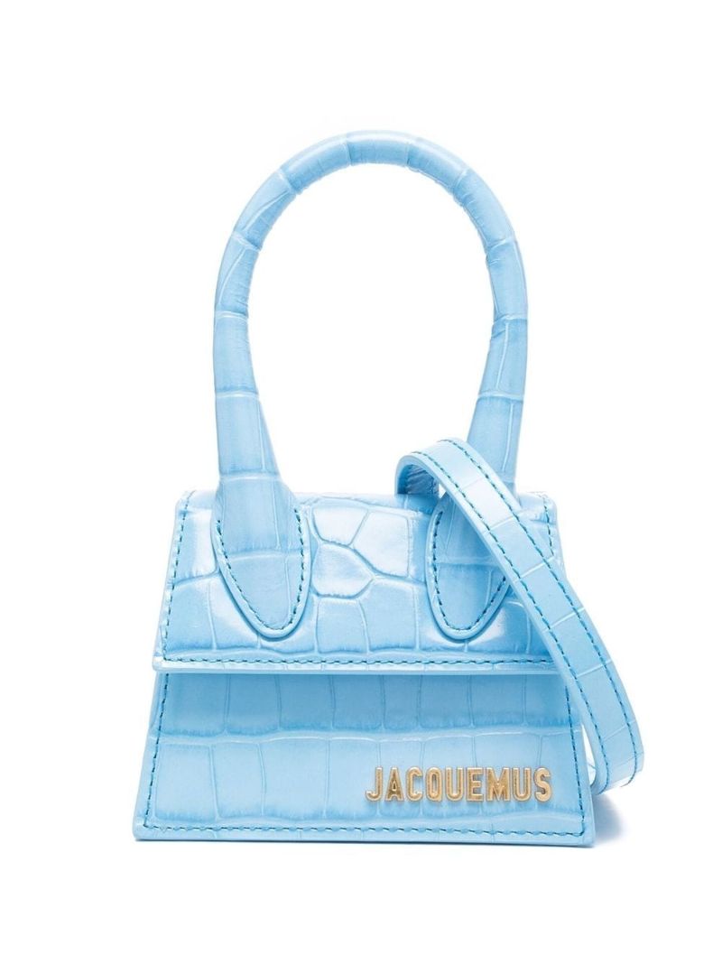 Blue Le Chiquito Leather Mini Bag