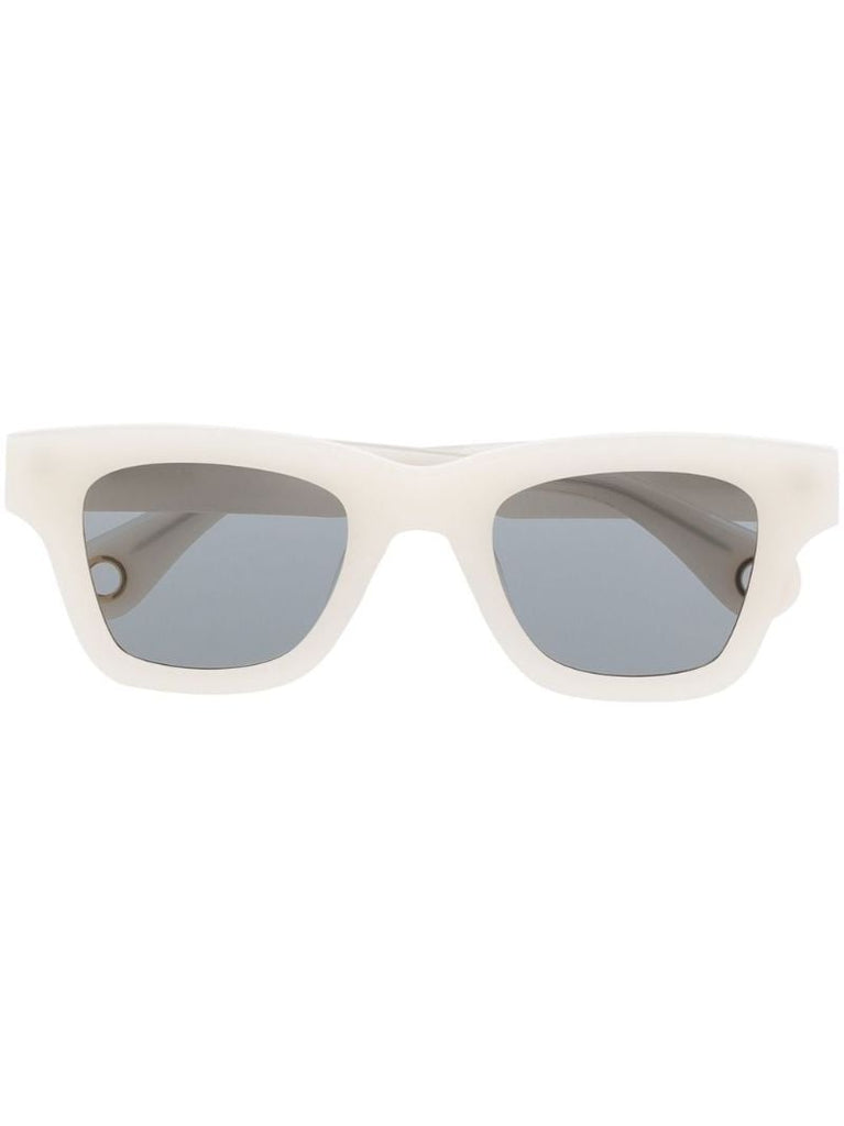 White Square Frame Sunglasses