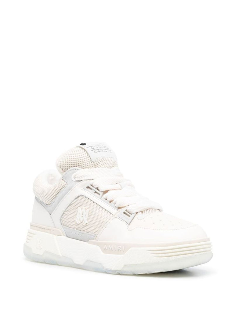 White Ma-1 Chunky Panelled Sneakers