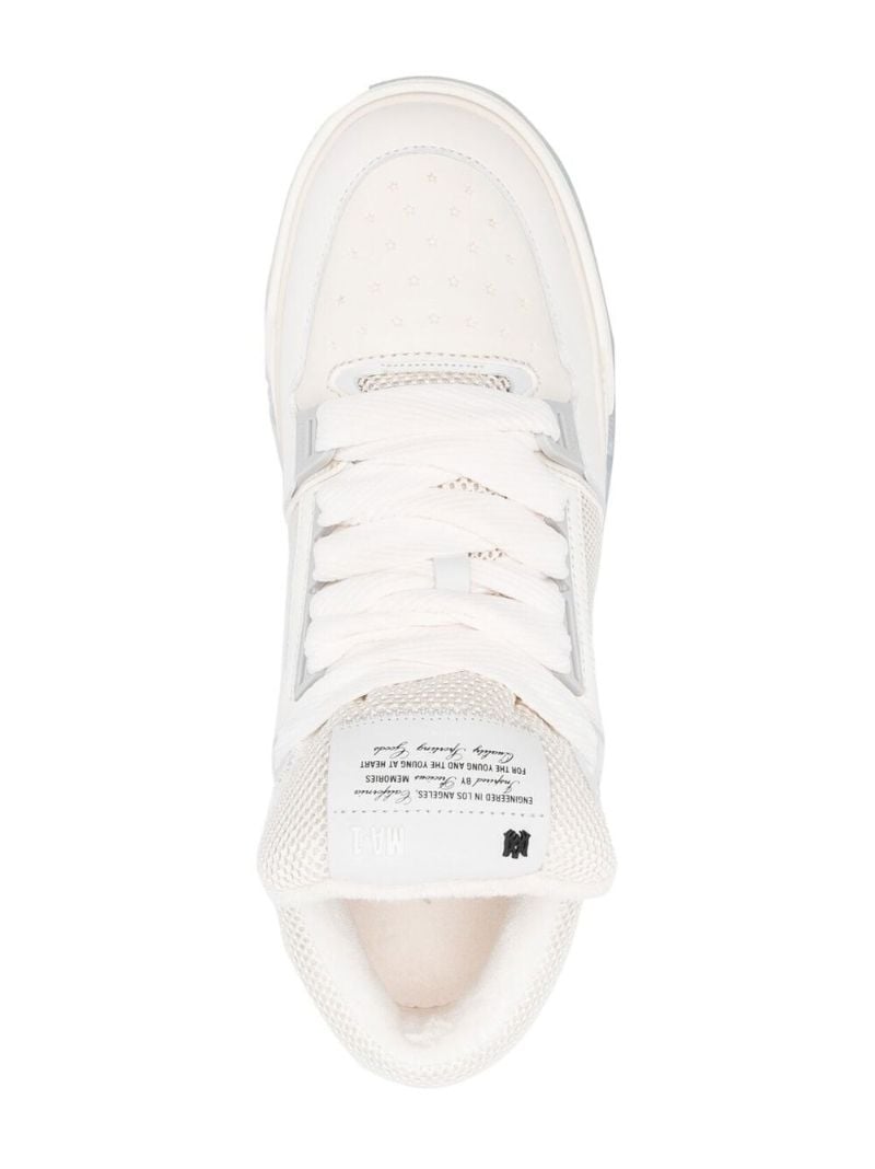White Ma-1 Chunky Panelled Sneakers
