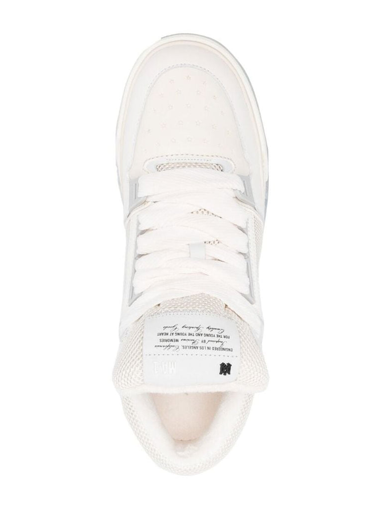 White Ma-1 Chunky Panelled Sneakers