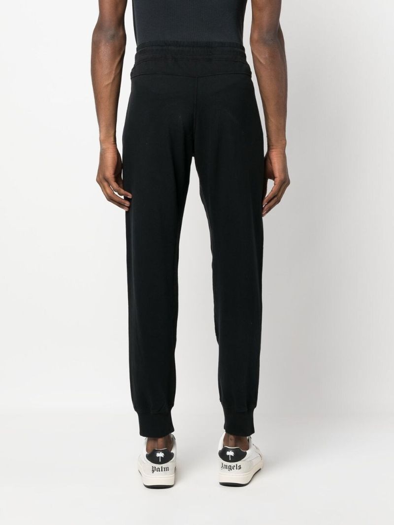 Black Auxiliary Cotton Fleece Track Pants