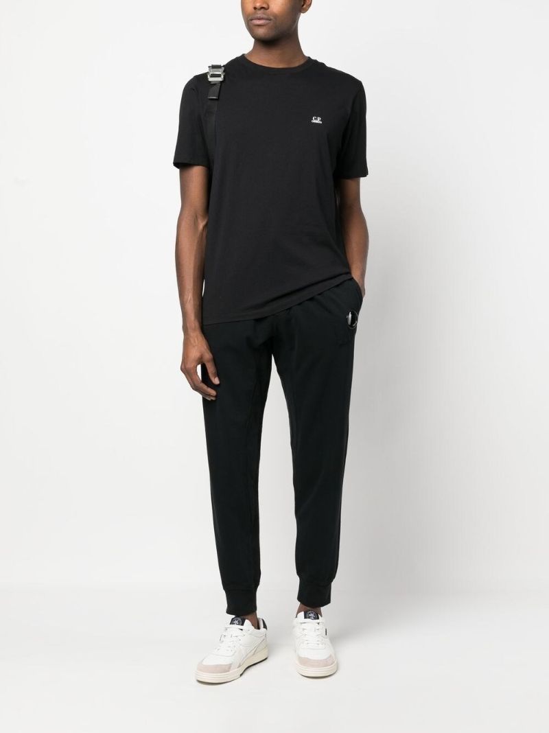 Black Auxiliary Cotton Fleece Track Pants
