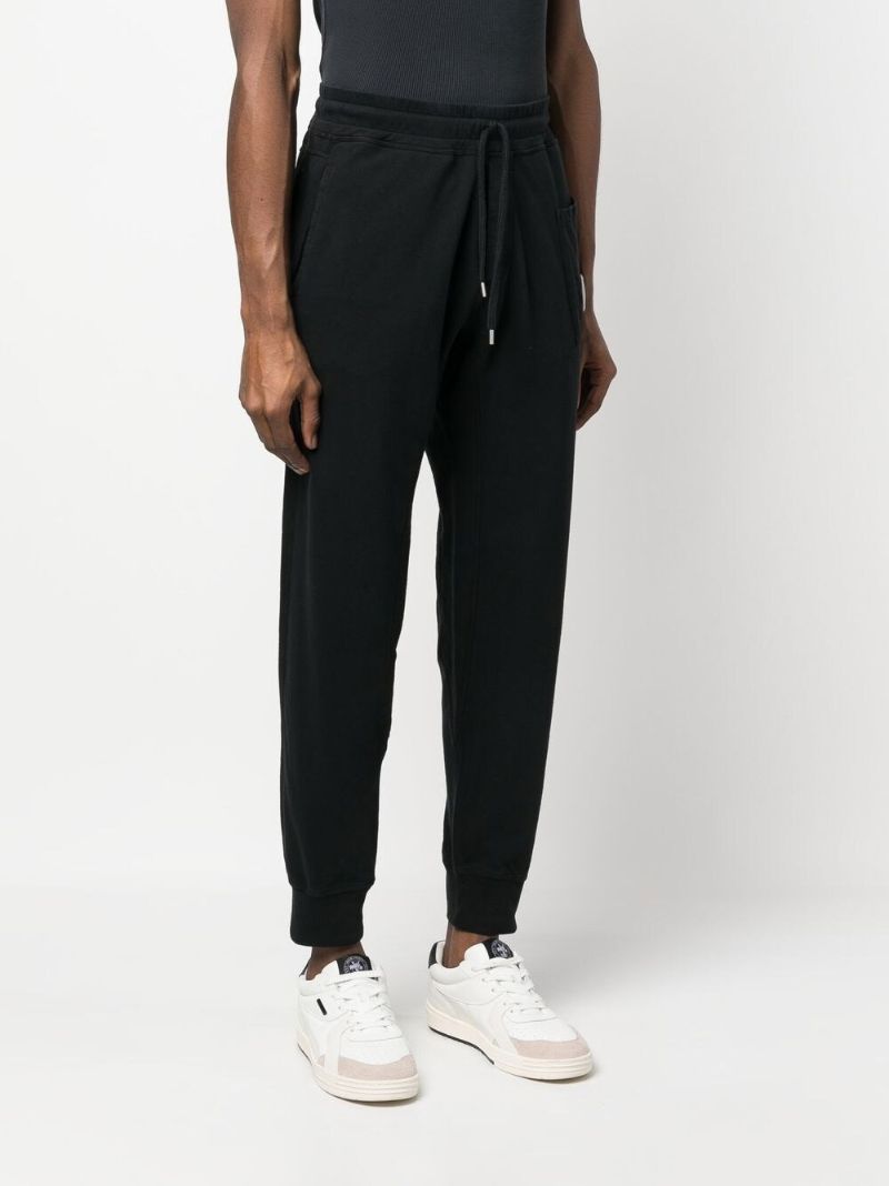 Black Auxiliary Cotton Fleece Track Pants