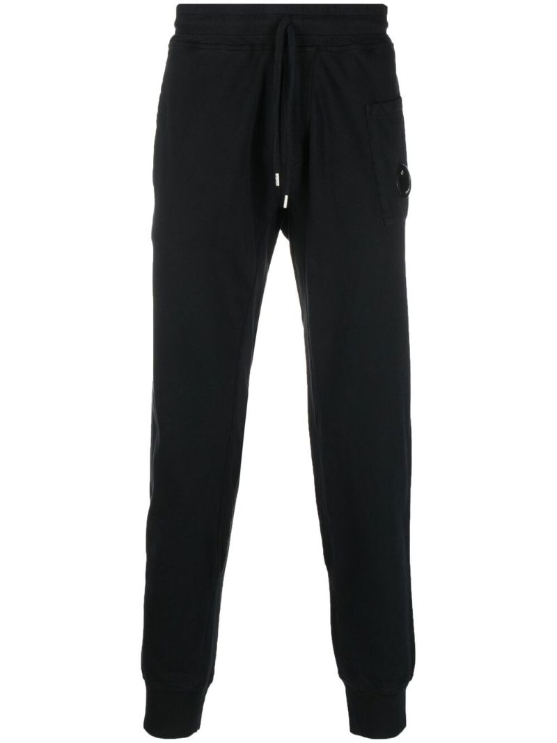 Black Auxiliary Cotton Fleece Track Pants