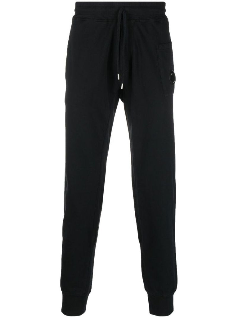 Black Auxiliary Cotton Fleece Track Pants