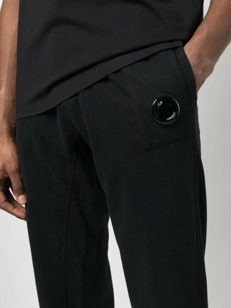 Black Auxiliary Cotton Fleece Track Pants