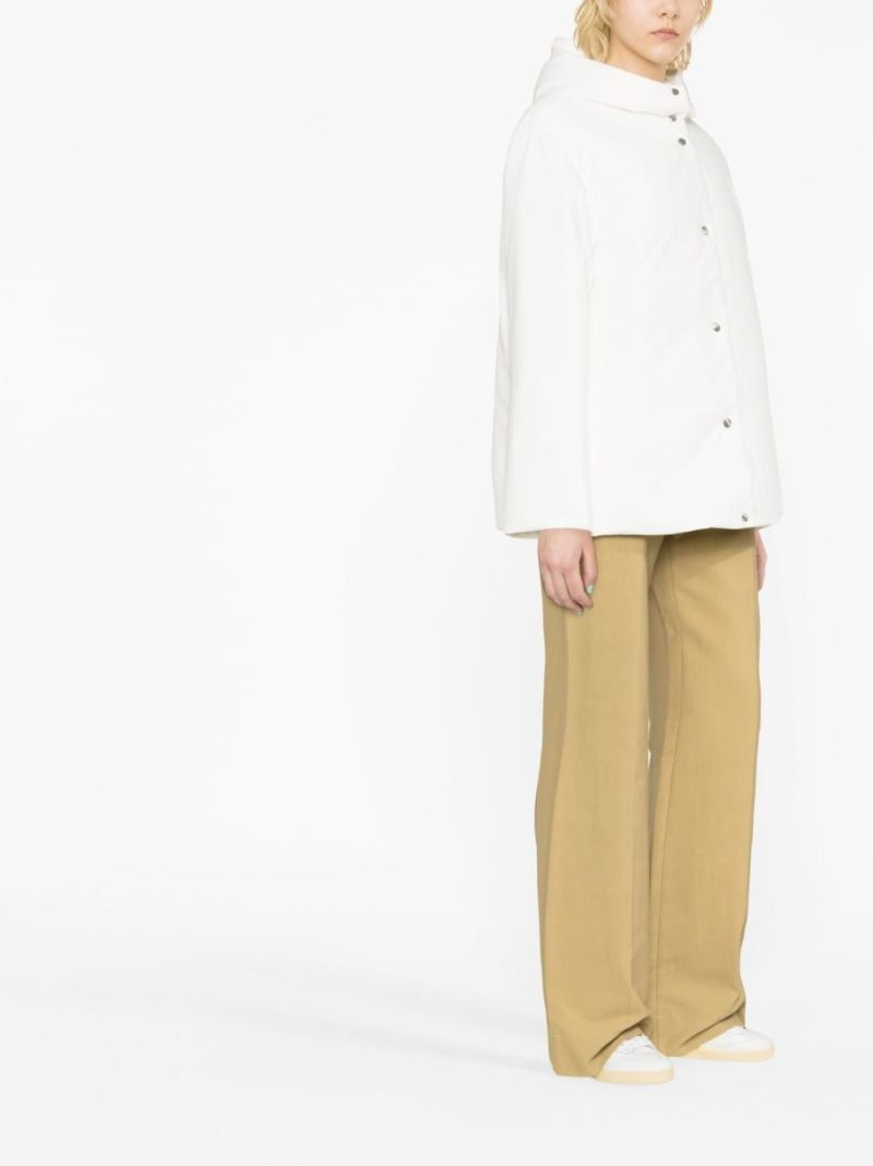 White Hooded Puffer Jacket