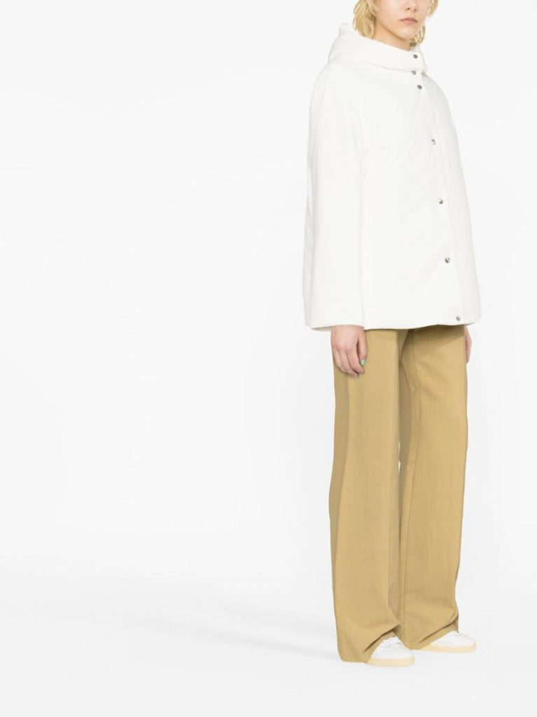 White Hooded Puffer Jacket