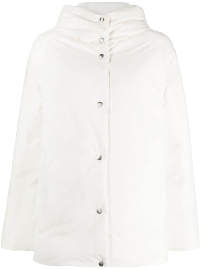 White Hooded Puffer Jacket