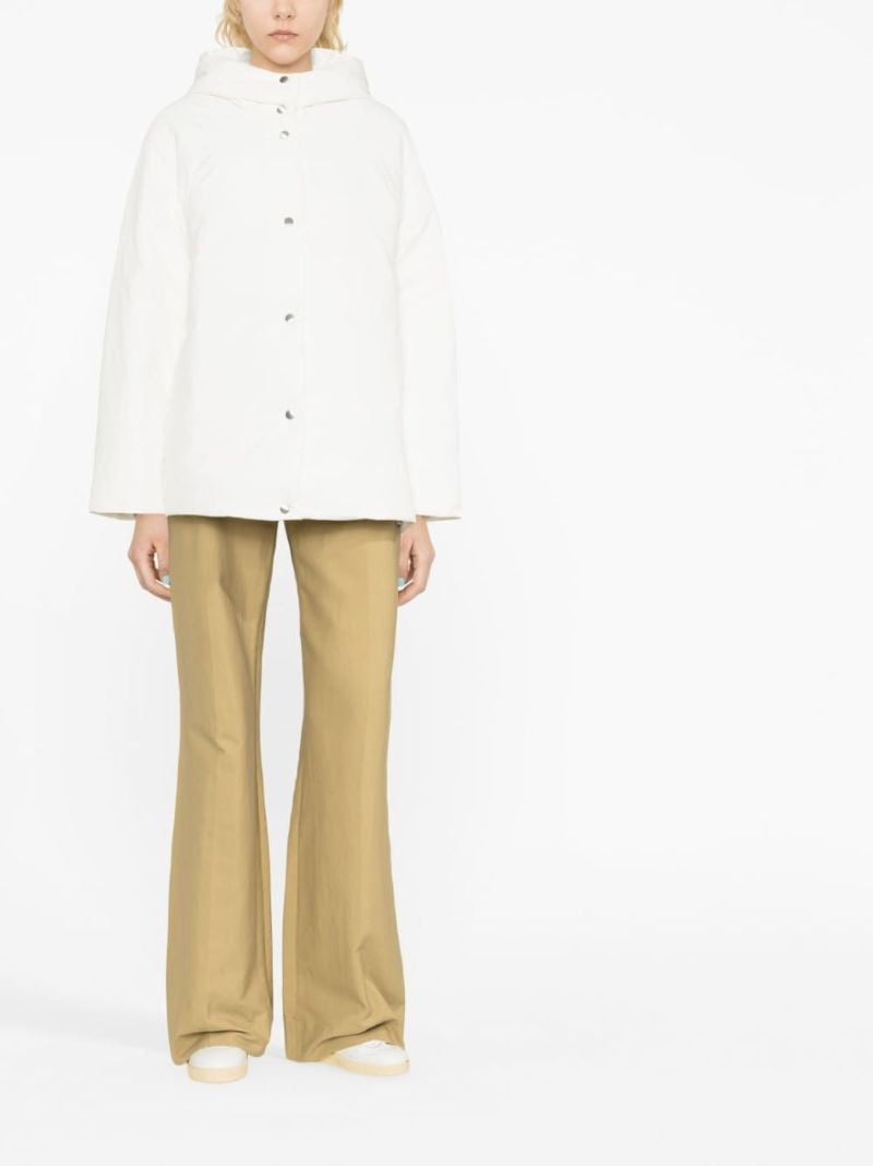 White Hooded Puffer Jacket