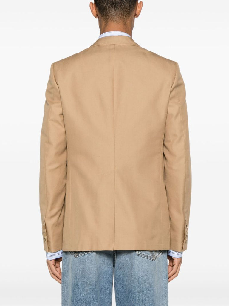 Beige Single-breasted Blazer