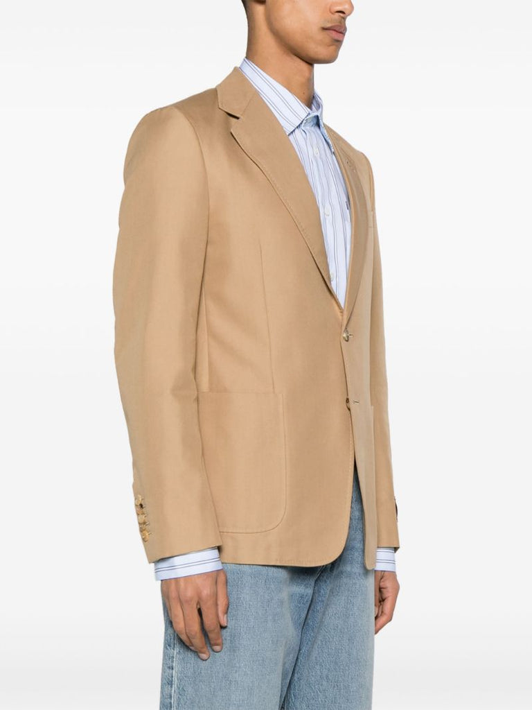 Beige Single-breasted Blazer