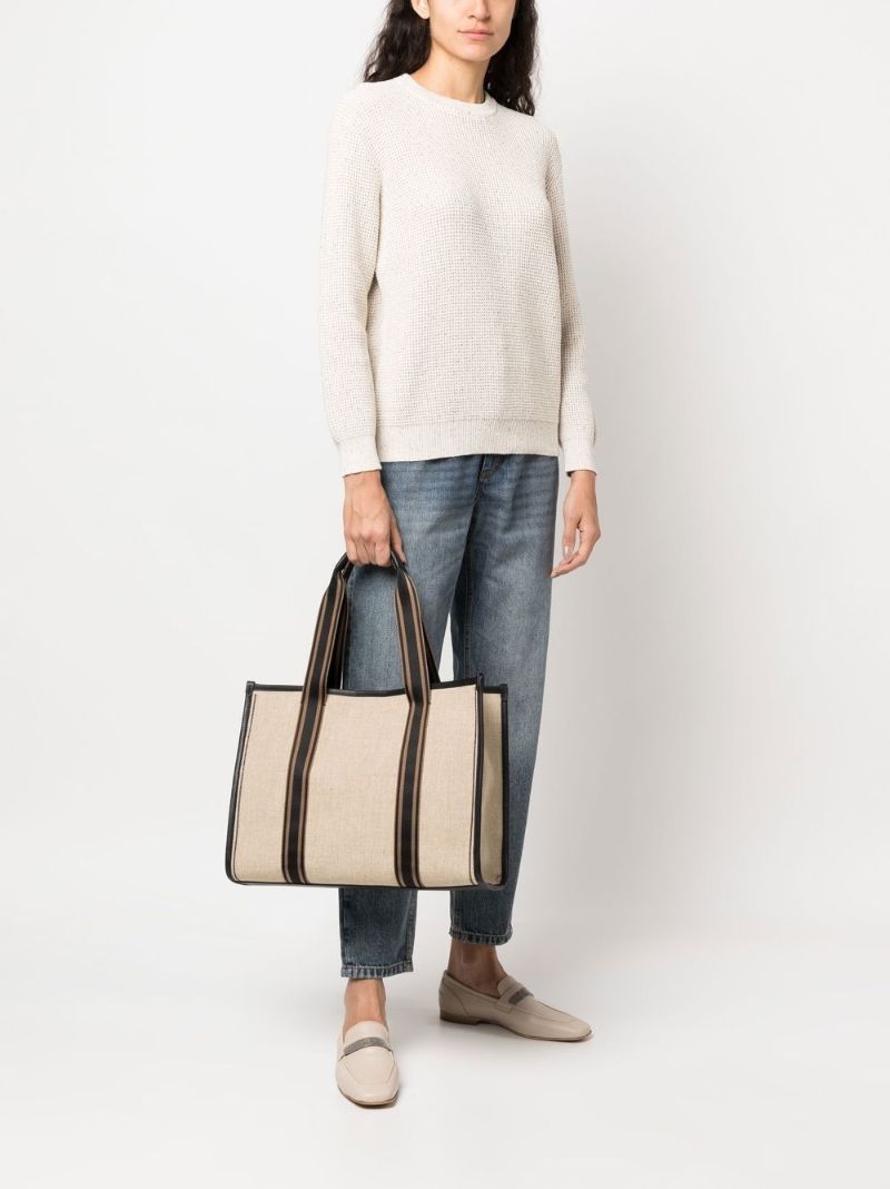 Neutral Cotton Tote Bag