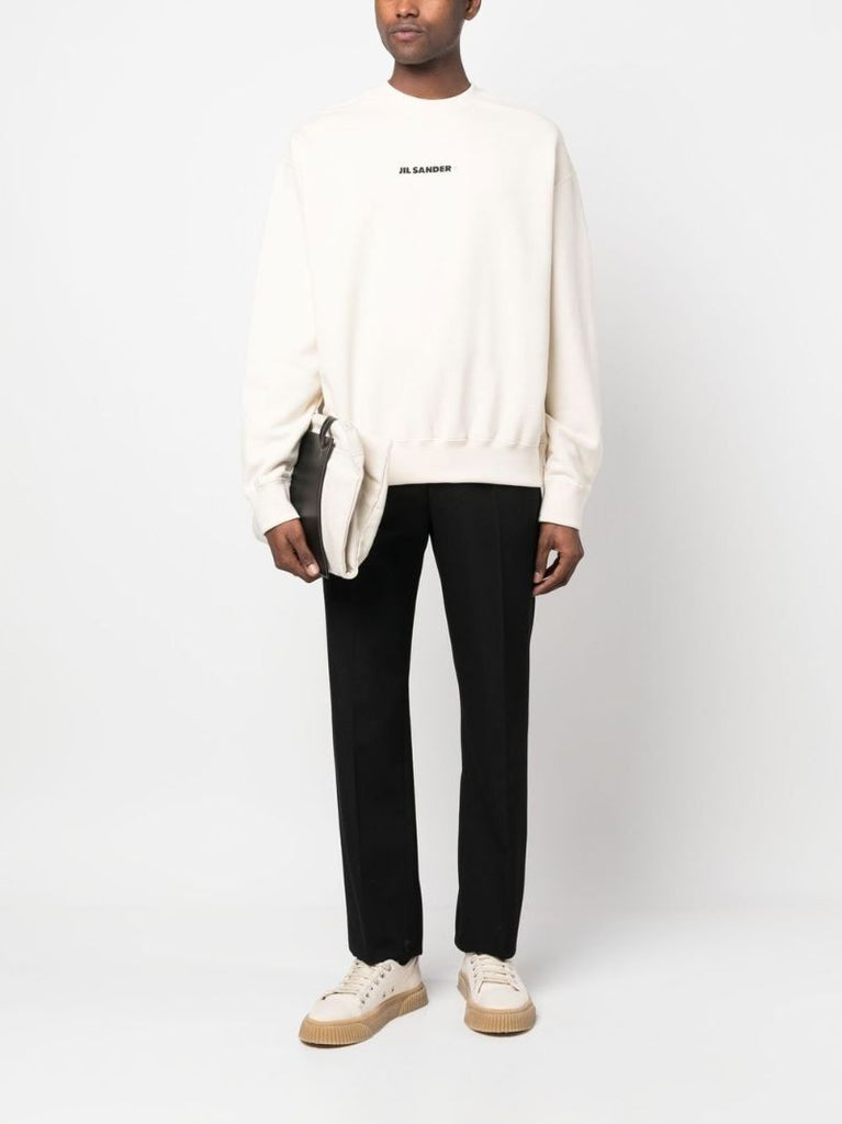 Neutral Logo Print Sweatshirt