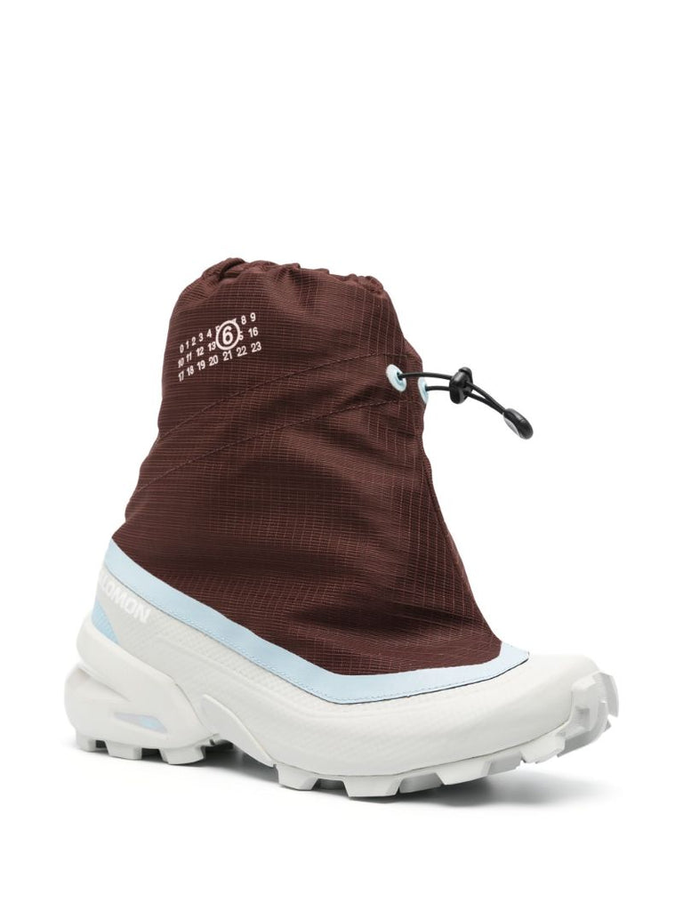 Brown Cross Mid Sneakers