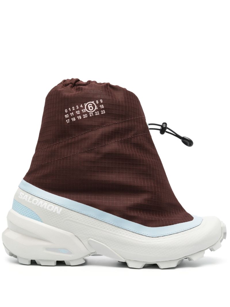 Brown Cross Mid Sneakers