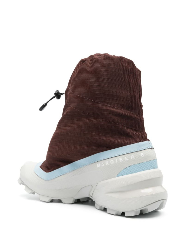 Brown Cross Mid Sneakers