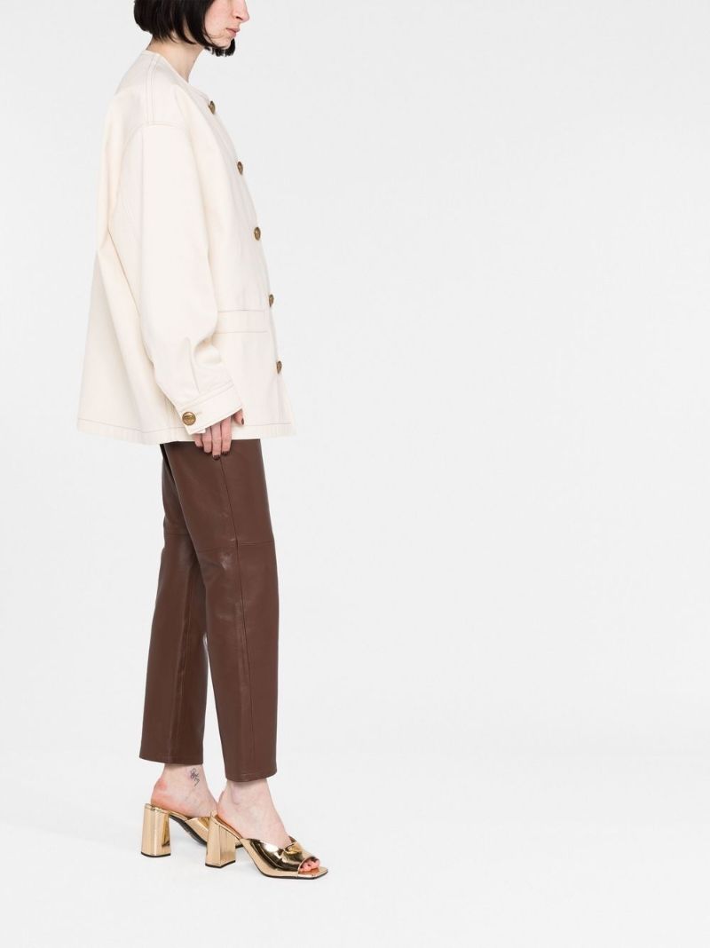 Neutral Logo Plaque Cotton Jacket