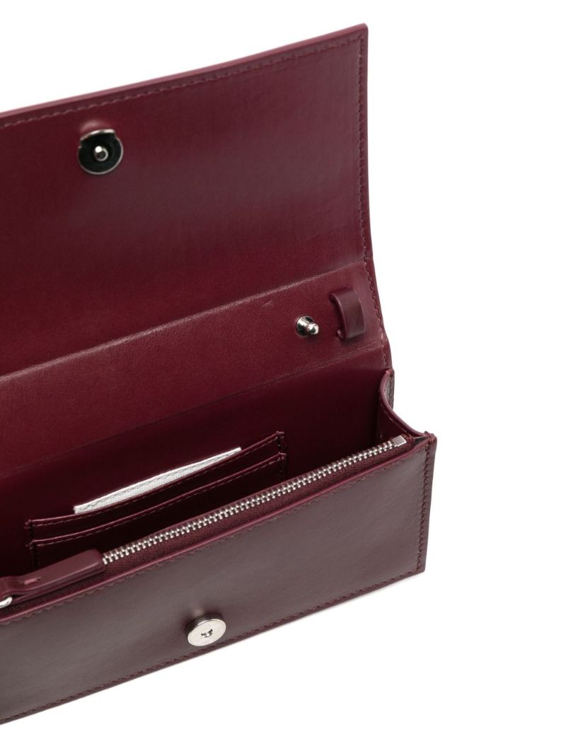 Red Numeric Logo Crossbody Bag