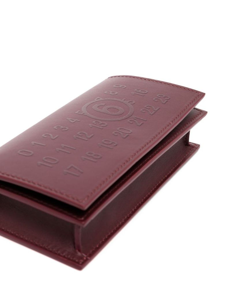 Red Numeric Logo Crossbody Bag