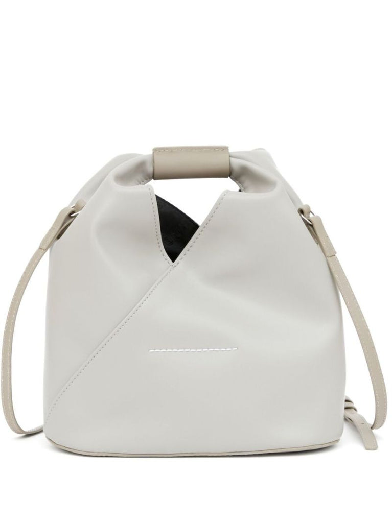 Grey Japanese Faux-leather Cross Body Bag