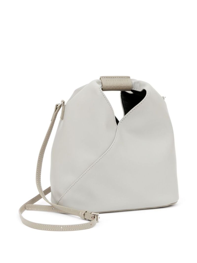 Grey Japanese Faux-leather Cross Body Bag