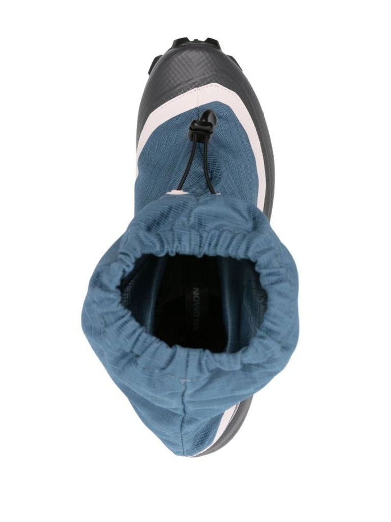 X Salomon Blue Mid Cross Sneakers