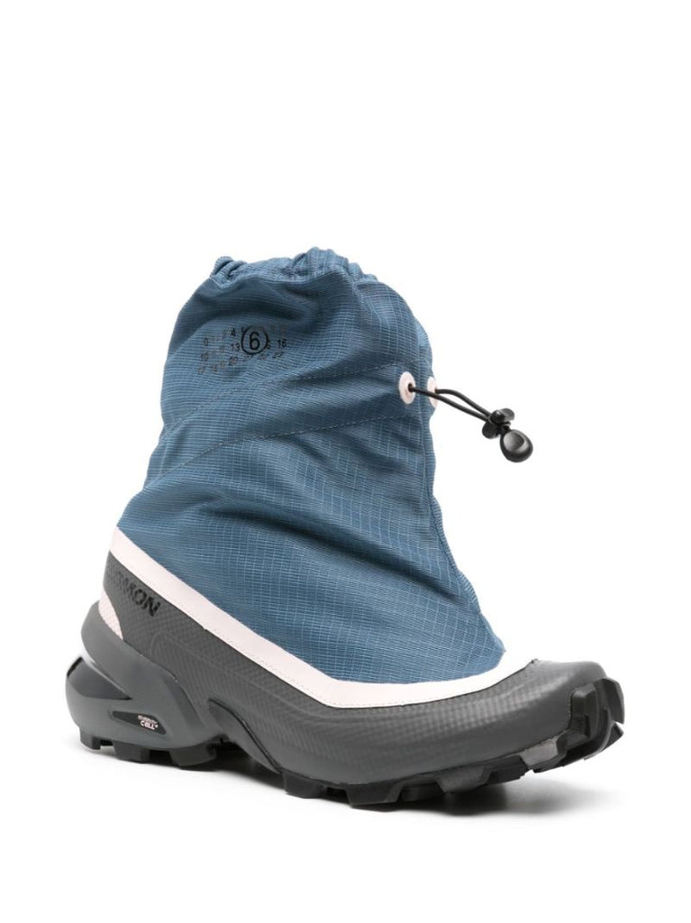 X Salomon Blue Mid Cross Sneakers
