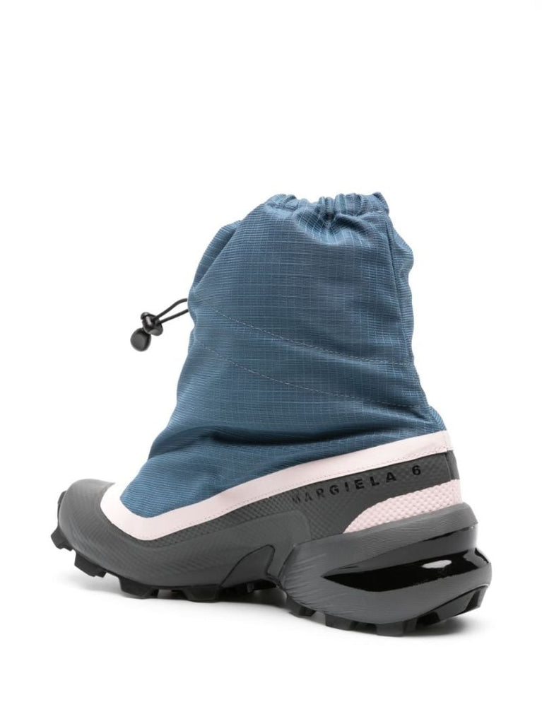 X Salomon Blue Mid Cross Sneakers