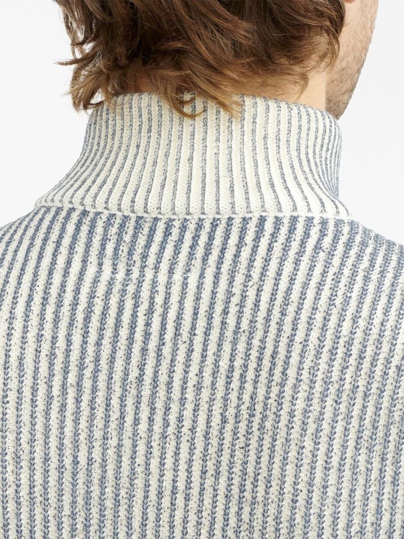 Neutral Ribbed Zip-up Cardigan