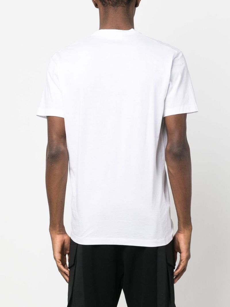 White Logo-print Cotton T-shirt